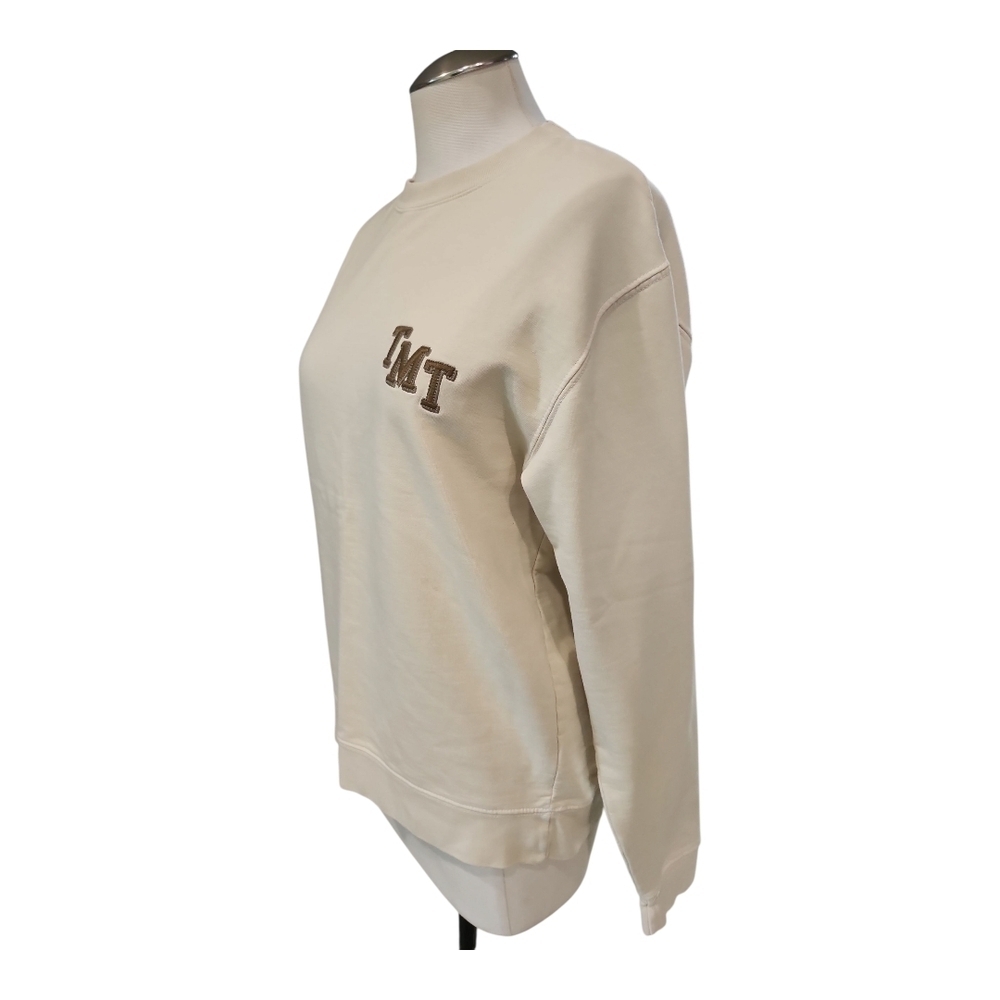 TMJ Beige Crewneck Sweatshirt Size Small - Picture 2 of 9